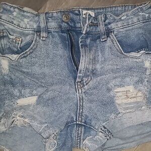 Almost Famous Distressed Denim Shorts